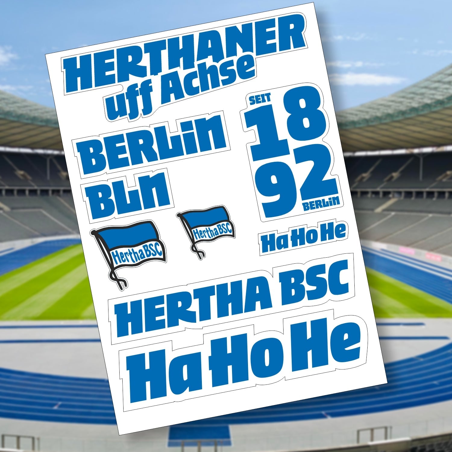 Hertha BSC Stickerbogen