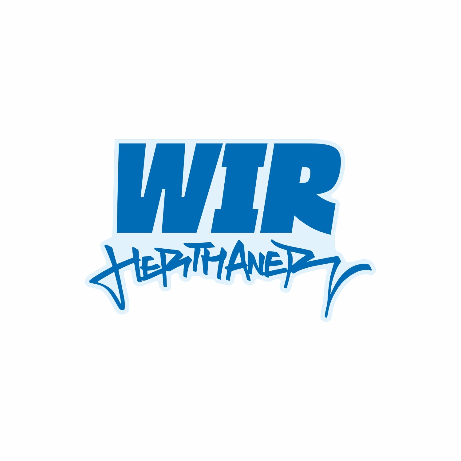 Stickerbogen Hertha BSC Wir Herthaner DIN A6 | Premium-Aufkleber transparente Folie