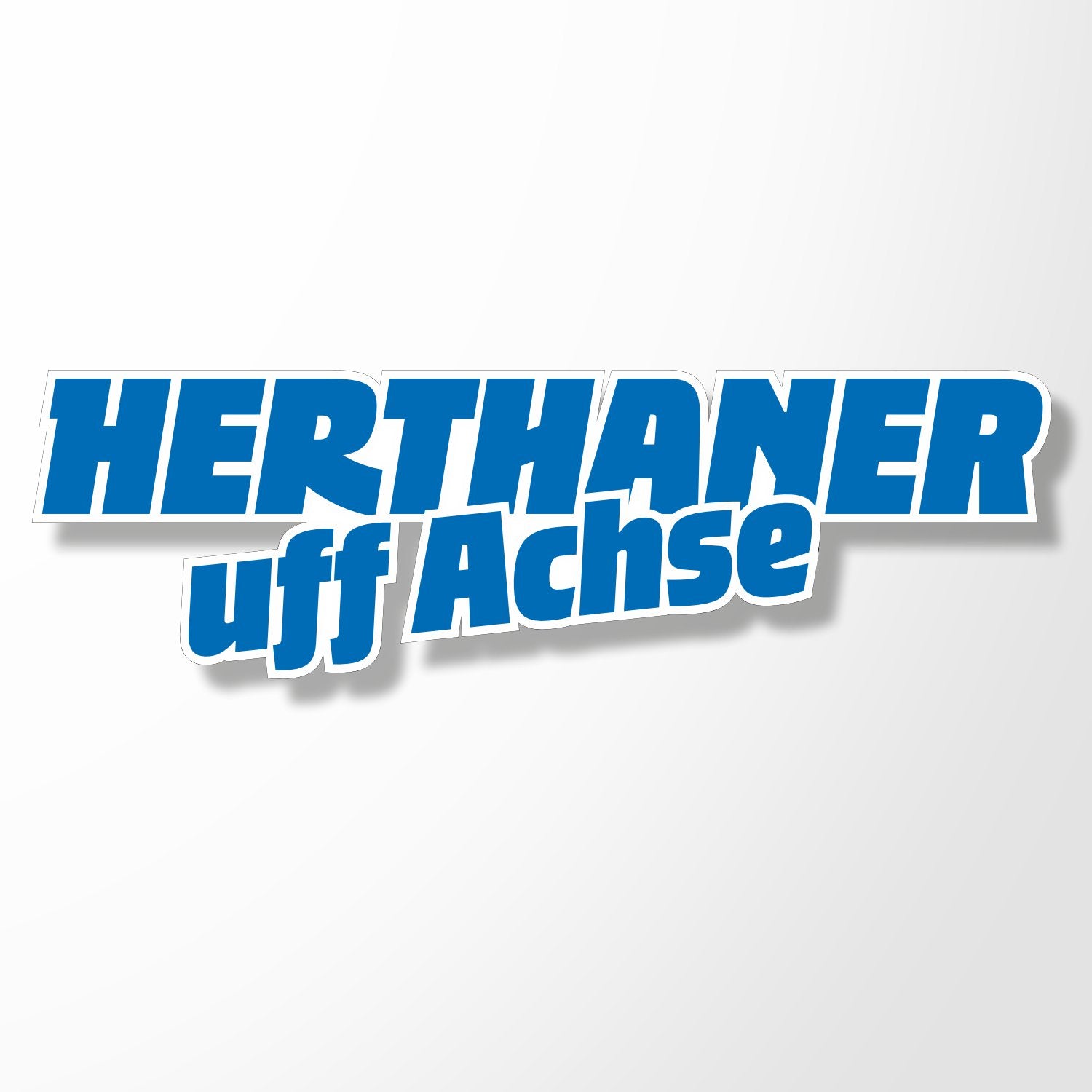 Herthaner uff Achse | Premium-Aufkleber
