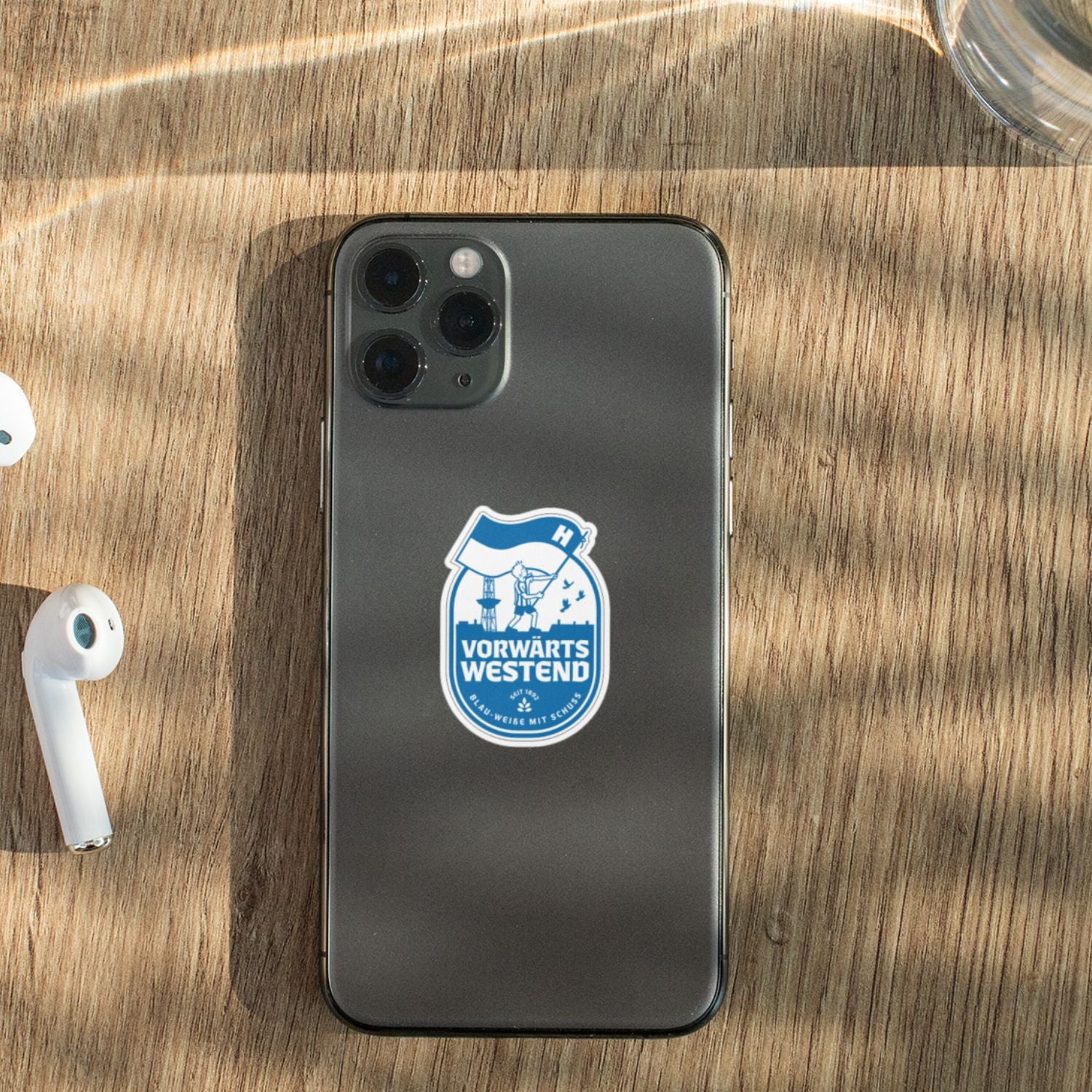 Stickerbogen Vorwärts Westend | Aufkleber weiß Folie