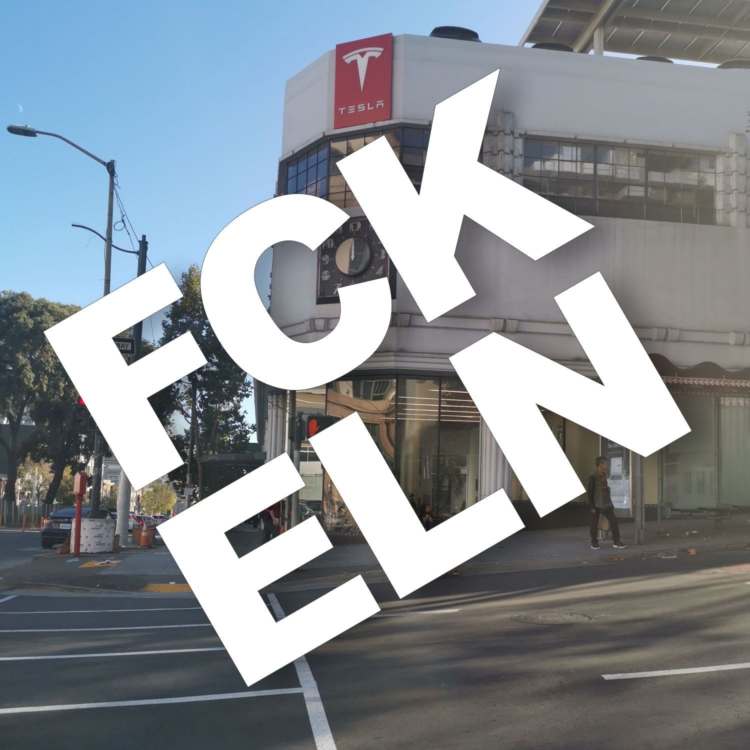 Aufkleber FCK ELN weiß matt