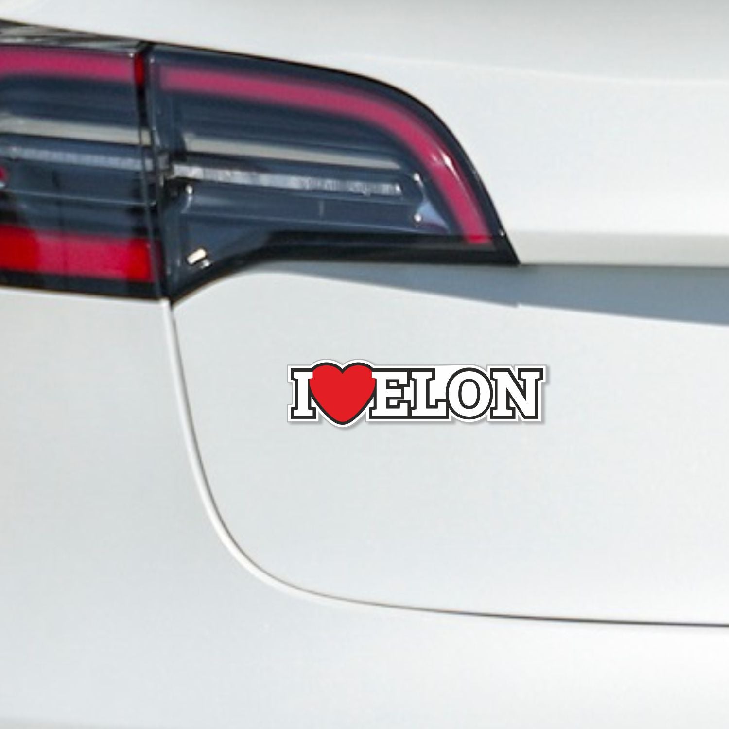 Aufkleber I LOVE ELON
