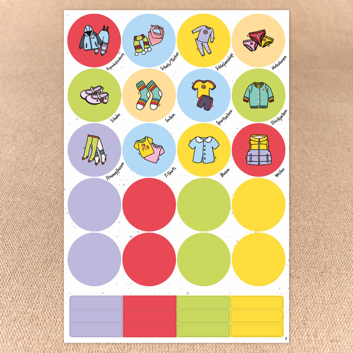 Ordnungssticker - Kleidung Mädchen "Extraklasse" - Sticker-Depot.de by Typographus