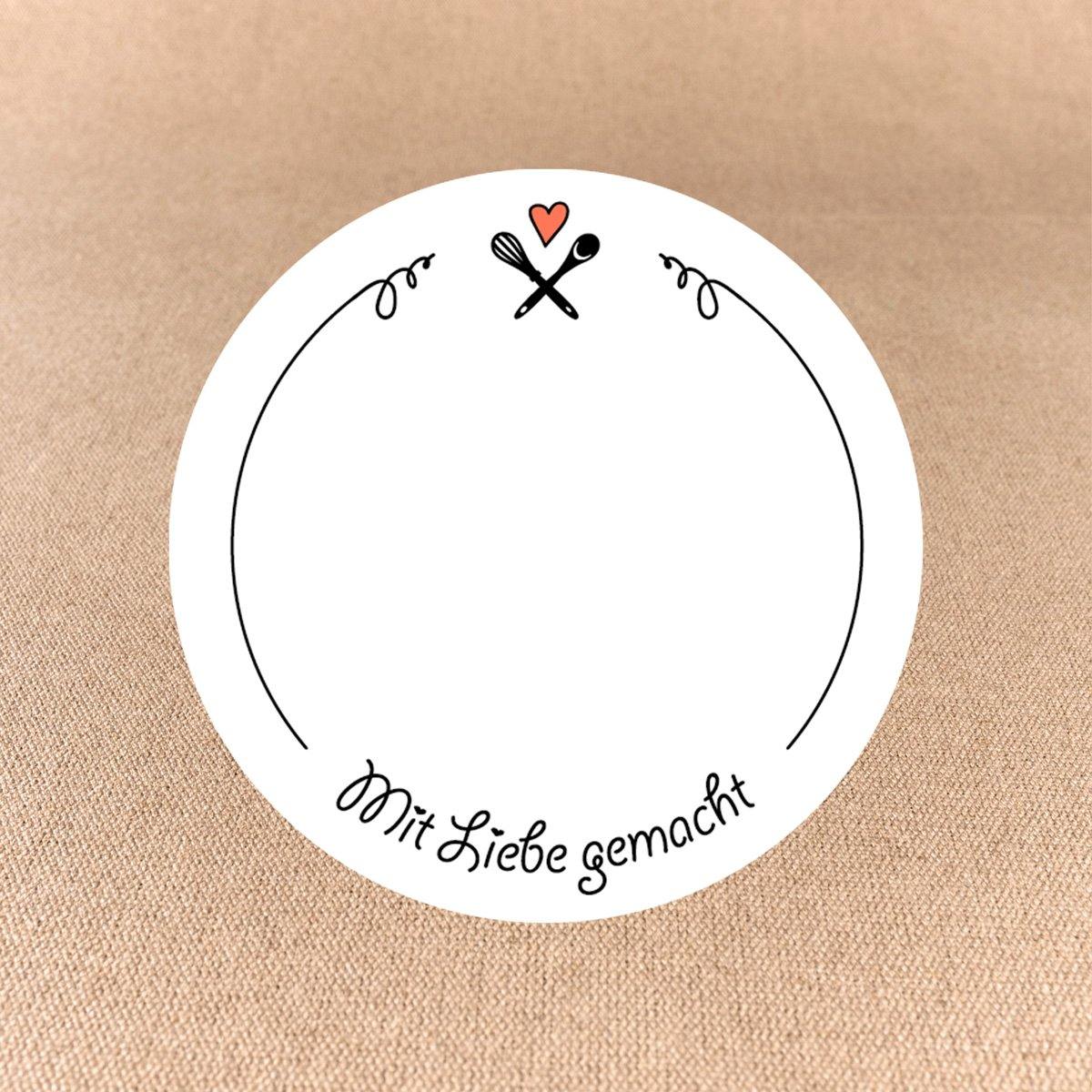 Marmeladen- & Einmachetiketten - Etiketten für Selbstgemachtes - rund - Sticker-Depot.de by Typographus