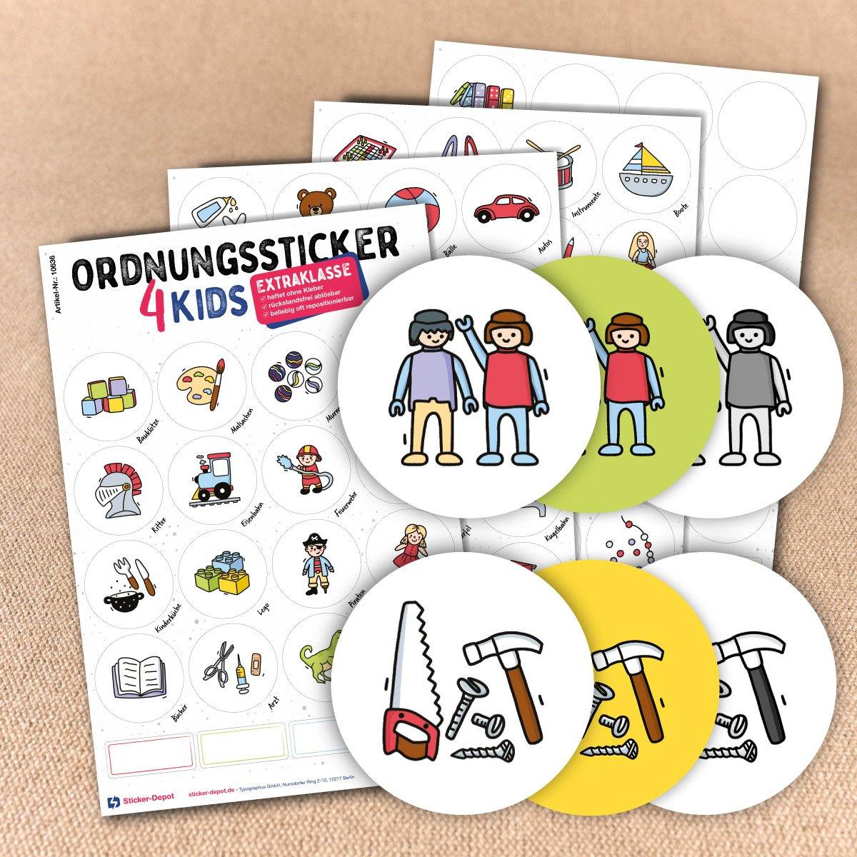 Ordnungssticker - Aufbewahrung Spielzeug "Extraklasse" - Sticker-Depot.de by Typographus