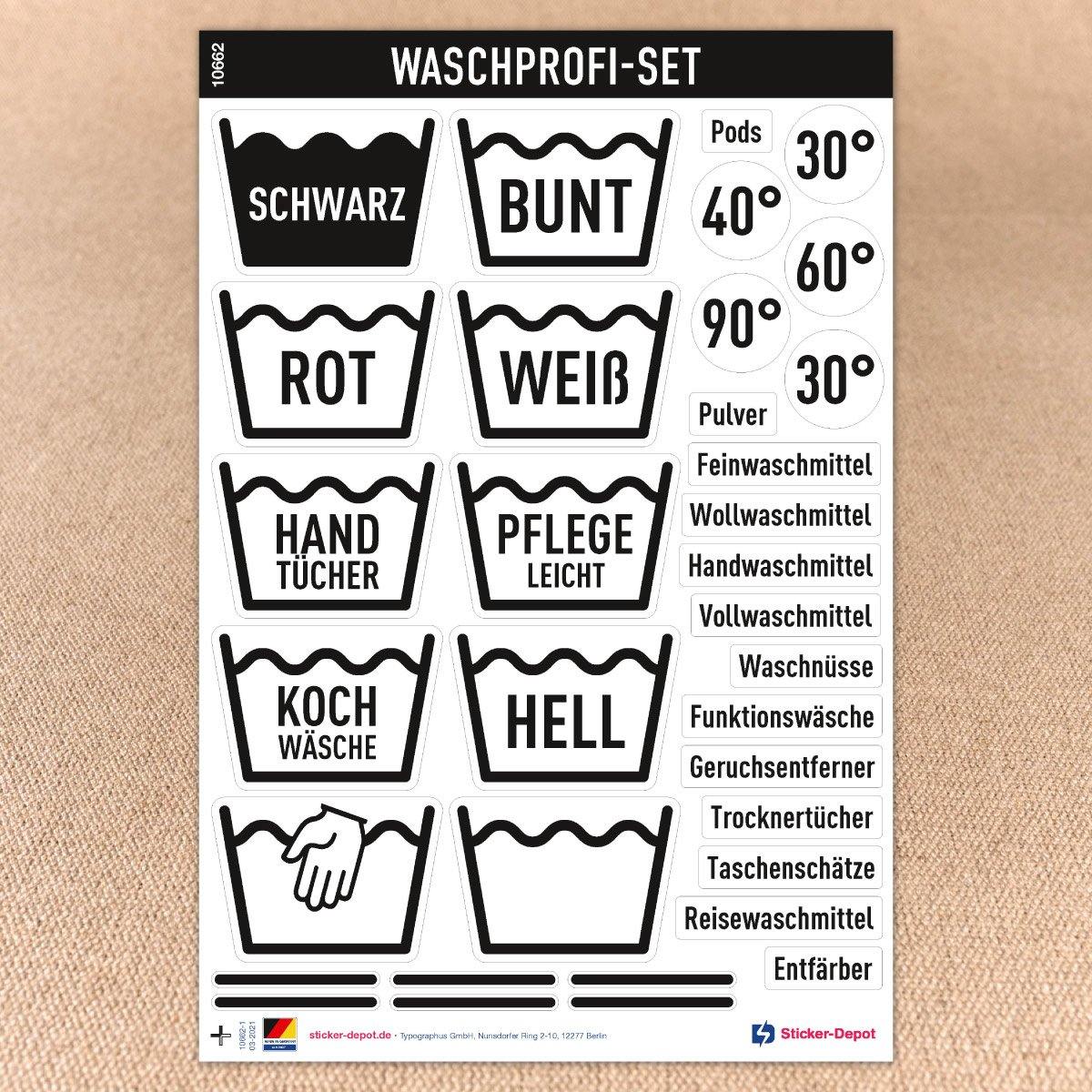 Sortierung Wäsche und Kleidung