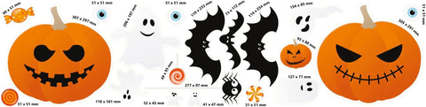 20 Halloween Deko Aufkleber für innen und außen - Sticker-Depot.de by Typographus