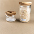 Aufkleber für Aufbewahrungsgläser Vorratsgläser Salz und Reis