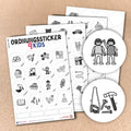 Ordnungssticker - Aufbewahrung im Kinderzimmer - Sticker-Depot.de by Typographus