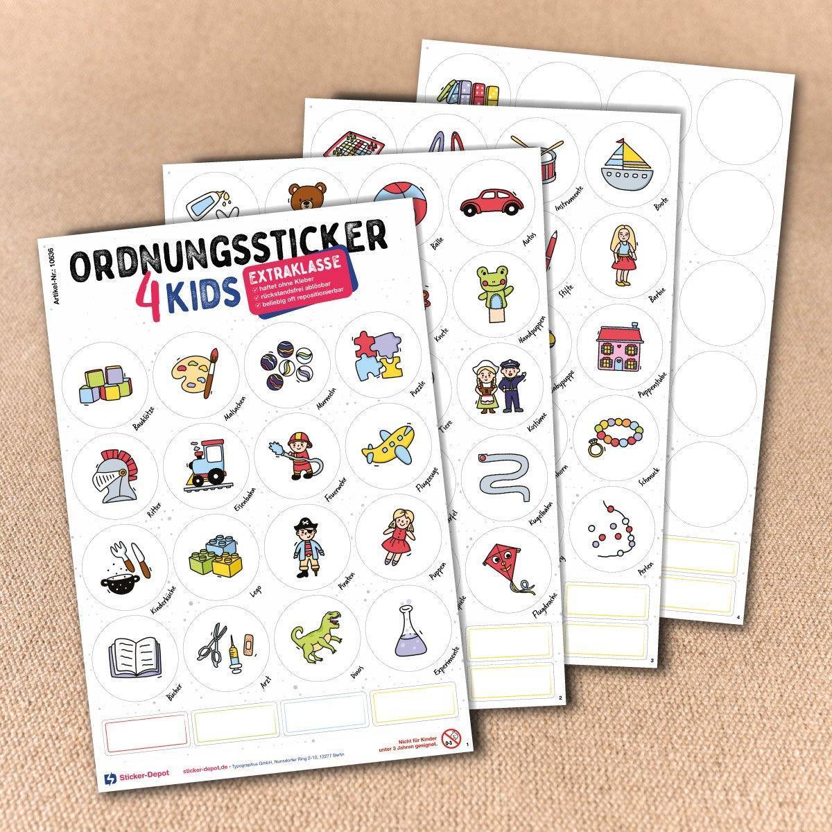 Ordnungssticker - Aufbewahrung Spielzeug "Extraklasse" - Sticker-Depot.de by Typographus