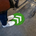 Fußbodenaufkleber Pfeil 20 cm grün - Sticker-Depot.de by Typographus
