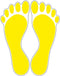 Fußbodenaufkleber Fußabdruck - Sticker-Depot.de by Typographus