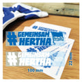 Aufkleber #GemeinsamHertha 5 Paar blau/weiß - Sticker-Depot.de by Typographus